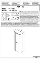 Forma Ideale KENT P1 UP 00896 Instrucciones De Montaje