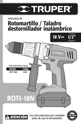 Truper ROTI-18N Instructivo