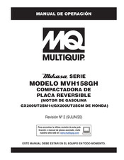 MULTIQUIP Mikasa MVH158GH Manual De Operación