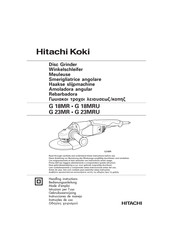 Hitachi Koki G 23MRU Instrucciones De Manejo