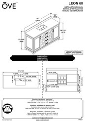 OVE LEON 60 Manual De Instalación