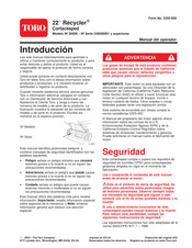 Toro 20009 Manual Del Operador