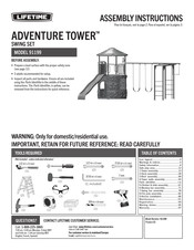 Lifetime ADVENTURE TOWER 91199 Instrucciones De Ensamblaje