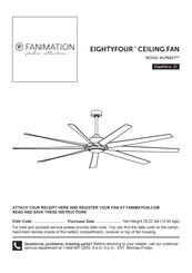 Fanimation EIGHTYFOUR LP6827 Manual Del Usuario