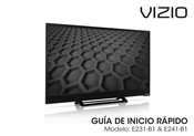 Vizio E231-B1 Guia De Inicio Rapido