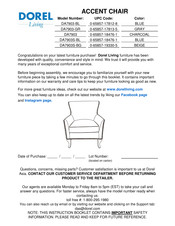 DOREL Living DA7903S-BL Instrucciones De Montaje