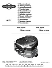 Briggs & Stratton Extended Life 440000 Manual Del Operario