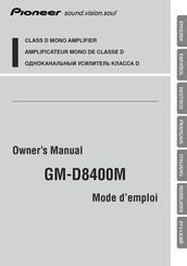 Pioneer GM-D8400M Manual Del Propietário