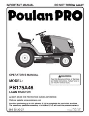 Poulan Pro PB175A46 Manual De Operario