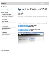 Sony VAIO SVE1112 Guía De Usuario