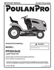 Poulan Pro PP20VA42 Manual De Operario