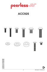 peerless-AV ACC925 Instrucciones De Montaje