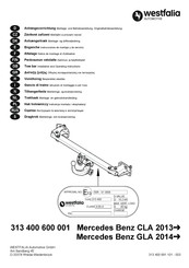 Westfalia Automotive 313 400 600 001 Instrucciones De Montaje Y De Servicio