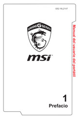 MSI G52-16L21X7 Manual Del Usuario