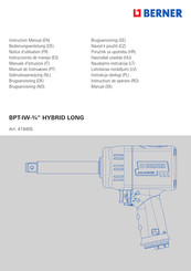 Berner 419455 Instrucciones De Manejo