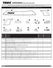 Thule AIRSCREEN 8702 Manual De Instrucciones