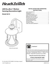 Heath Zenith 4610 Instrucciónes Para La Instalacción Y El Funcionamiento