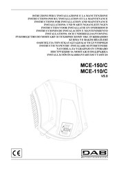 DAB MCE-150/C Instrucciones De Instalación Y Mantenimiento