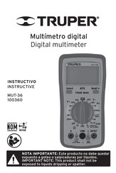 Truper MUT-36 Instructivo