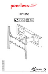 peerless-AV HPF650 Manual De Instrucciones