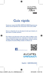 Alcatel Onetouch 8030Y Guía Rápida