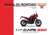 MOTOMORINI X-CAPE 650 2022 Manual Del Propietário