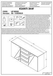 Forma Ideale KSANTI 3K4F UP 00581 Instrucciones De Montaje