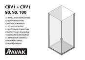 RAVAK CRV1 + CRV1 90 Instrucciones De Montaje