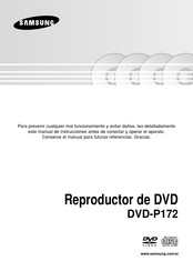 Samsung DVD-P172 Manual Del Usuario