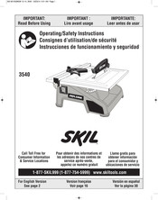 Skil 3540 Instrucciones De Funcionamiento Y Seguridad