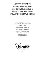 Bimar VP412.1 Folleto De Instrucciones