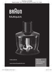 Braun Multiquick MQ 30 Instrucciones