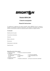 Brigmton BBM-200 Manual De Instrucciones