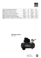 Schneider Airsystems BAM 250-10-50 W Manual De Instrucciones Original