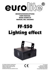 EuroLite FF-250 Manual Del Usuario