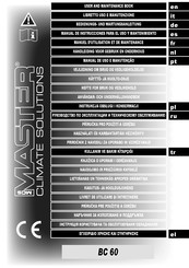 MCS Master BC 60 Manual De Instrucciones Para El Uso Y El Mantenimiento