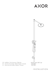 Hansgrohe AXOR Starck 240 1-Jet 12672001 Instrucciones De Montaje / Manejo / Garantía