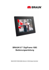 Braun DigiFrame 1083 Manual Del Usuario