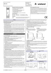 Wieland SN0 1012 Instrucciones De Servicio