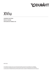 DURAVIT XViu XV 7131 Manual Del Usuario