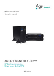 ZIGOR ZGR TOWER PRO 3 KVA Manual De Operación