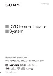 Sony DAV-HDX576WF Manual De Instrucciones