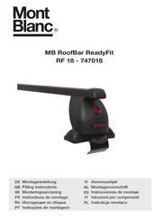 Mont Blanc MB RoofBar ReadyFit RF 18 Instrucciones De Montaje