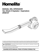 Homelite ZR08107 Manual Del Operador