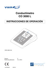 VWR CO 3000 L Instrucciones De Operación