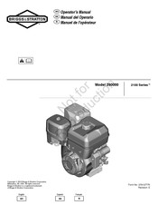 Briggs & Stratton 2100 Serie Manual Del Operario