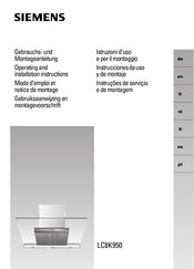 Siemens LC8K950 Instrucciones De Uso Y De Montaje