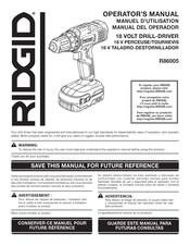 RIDGID R86005 Manual Del Operador