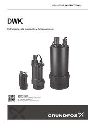 Grundfos DWK.H.7.150.550 Instrucciones De Instalación Y Funcionamiento