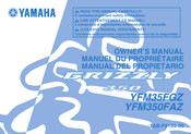 Yamaha YFM350FAZ Manual Del Propietário